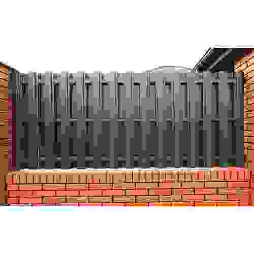 Штакетник Прямоугольный с прямым резом Grand Line 0,5 Velur RAL 9005 черный
