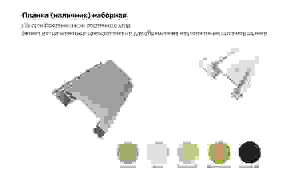 Планка наборная (наличник) 3,0 GL ЯФАСАД бежевый