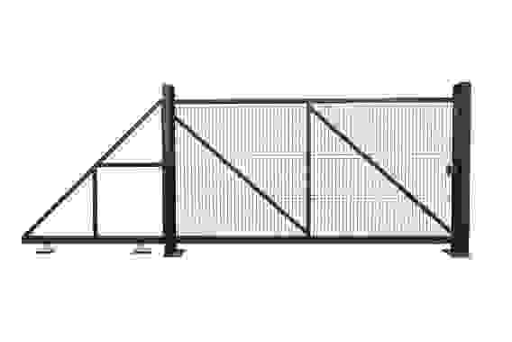 Ворота откатные Profi 2,03х8,0 RAL 6005 влево