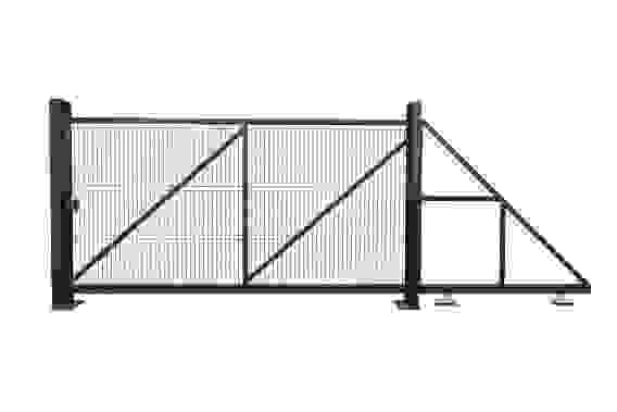 Ворота откатные Profi 2,03х6,0 RAL 6005 вправо