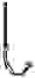 Крюк длинный полоса Grand Line ПУ 125мм RAL 7024 мокрый асфальт
