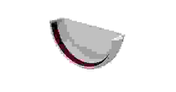 Заглушка желоба Классика 120мм ПВХ Grand Line RAL 9003 белый