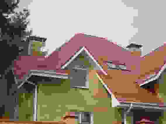 Металлочерепица классик 0,45 PE RAL 8004 терракота